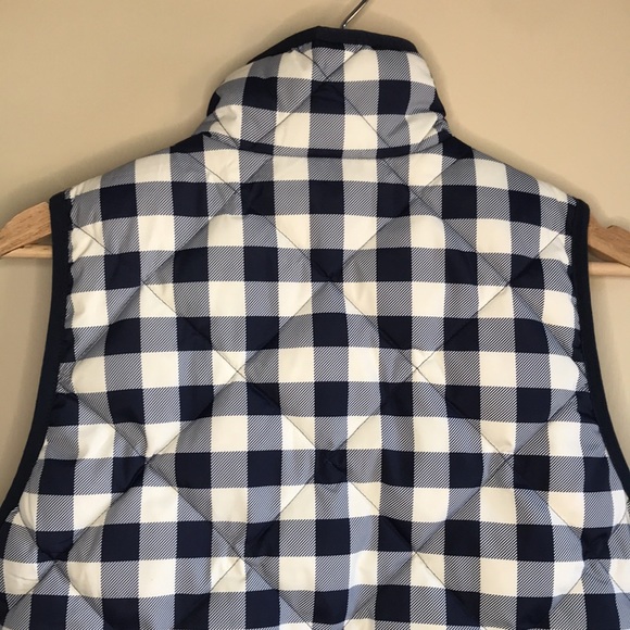 J. Crew plaid buffalo check down vest - Picture 7 of 11